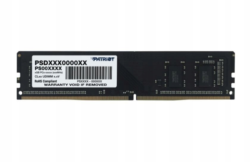 Poznámka: RAM DDR4 Patriot 8 GB 3200 MHz CL22
